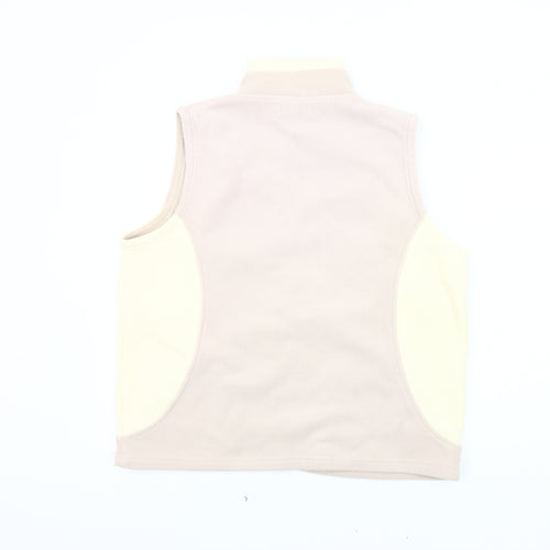Bonmarché Women's Beige Bodywarmer, Medium, Zip Closure