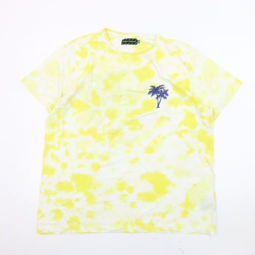 Urban Threads XL Men's Yellow Graphic Print Tee