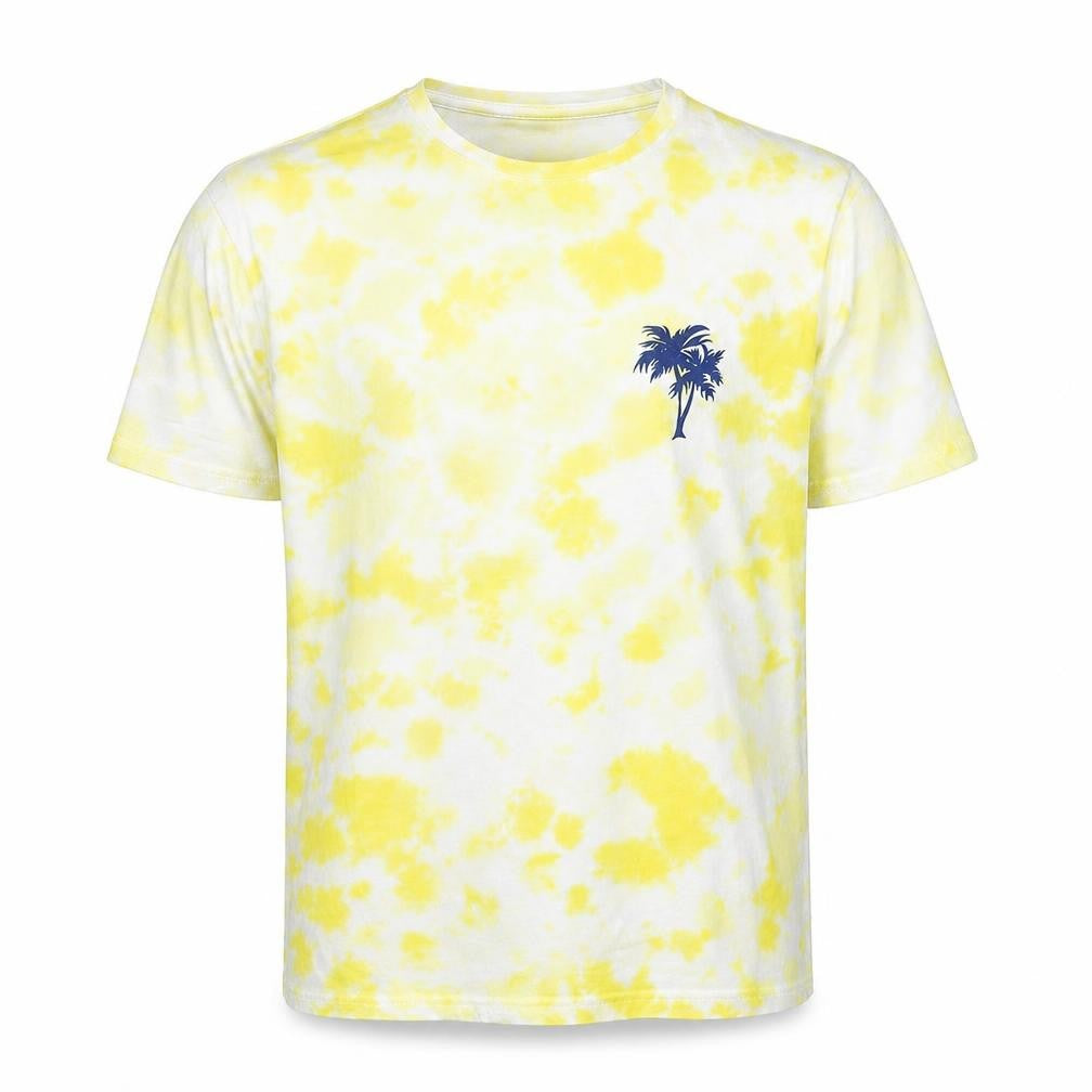 Front view of Urban Threads XL Men's Yellow Graphic Print Tee