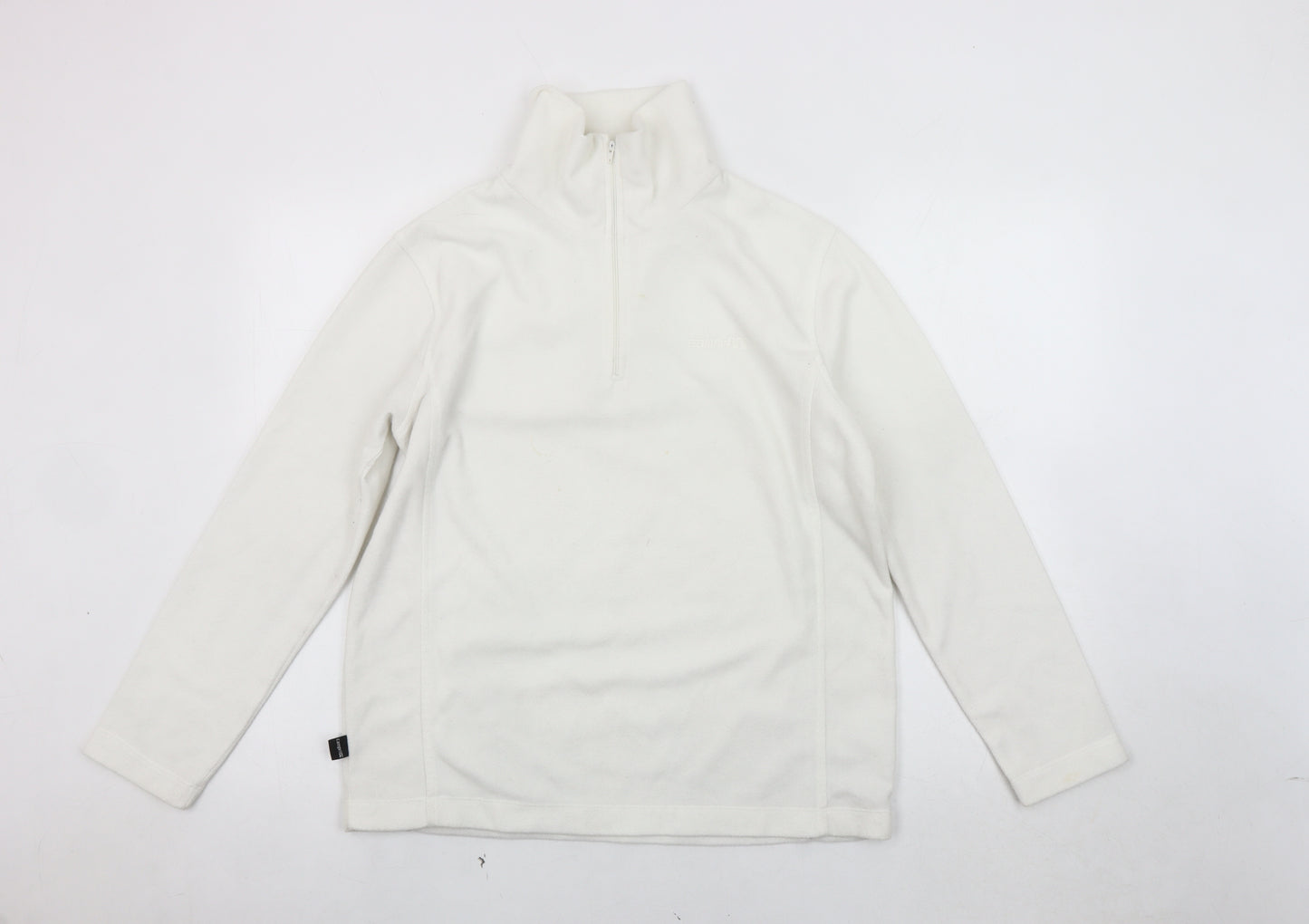 Campri Women's White Pullover Sweatshirt, Size 12