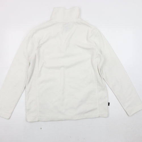 Campri Women's White Pullover Sweatshirt, Size 12