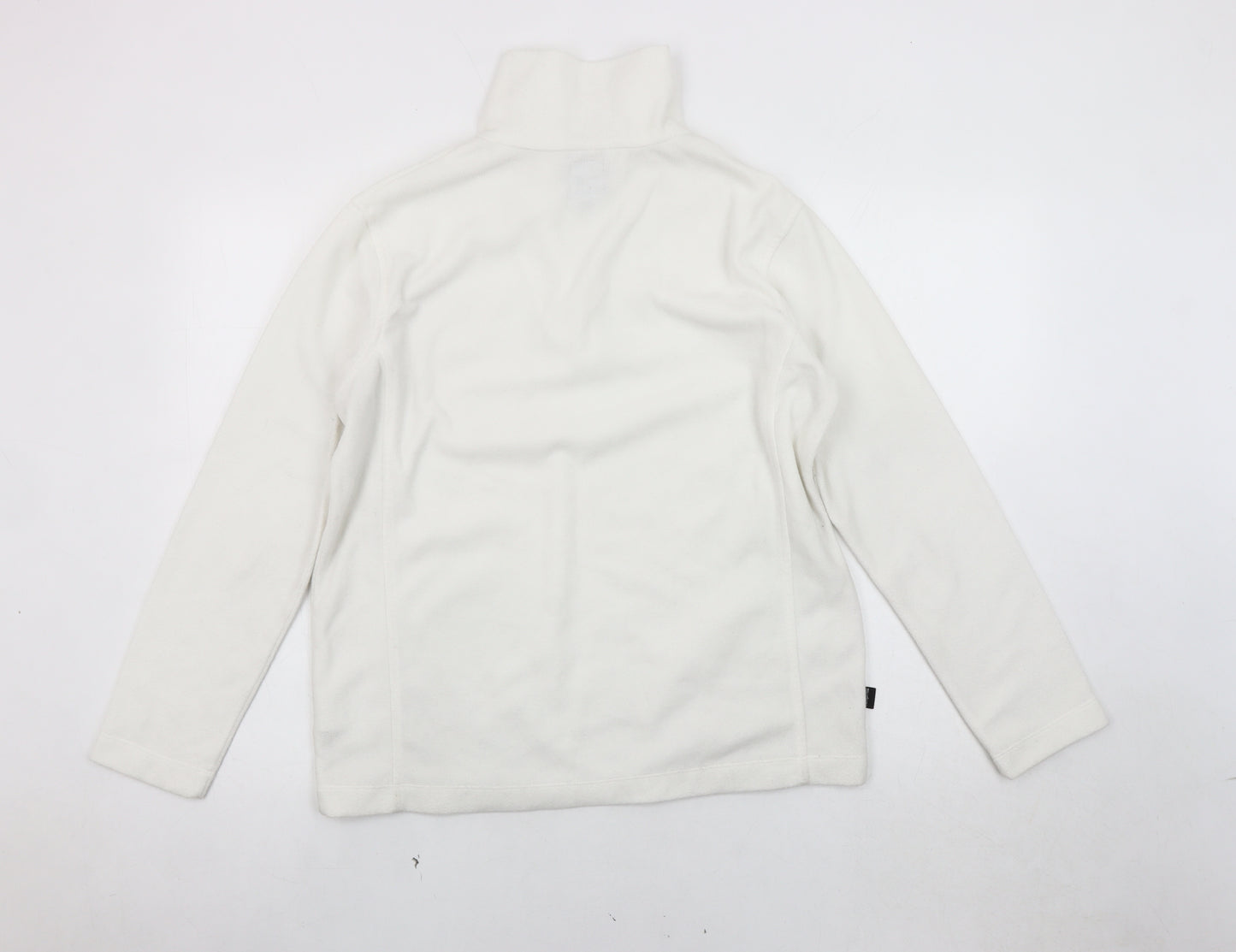 Campri Women's White Pullover Sweatshirt, Size 12