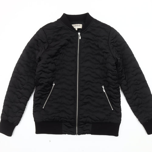 Marks and Spencer Women's Black Bomber Jacket Size 12