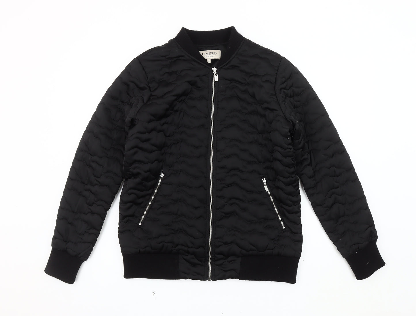 Marks and Spencer Women's Black Bomber Jacket Size 12