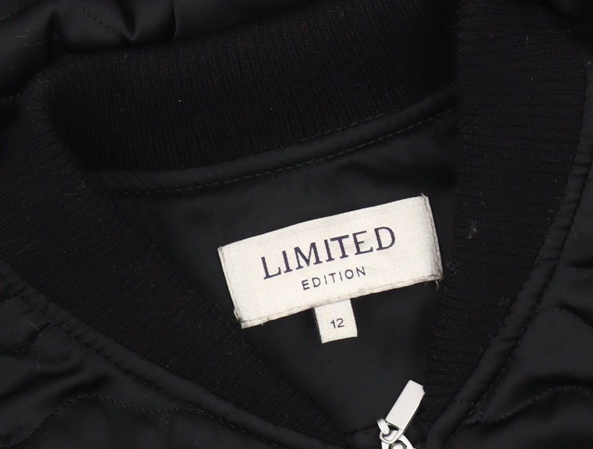 Marks and Spencer Women's Black Bomber Jacket Size 12