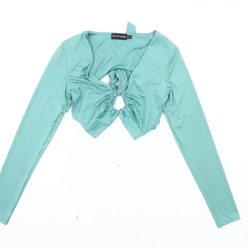 PrettyLittleThing Women’s Green Long Sleeve Top
