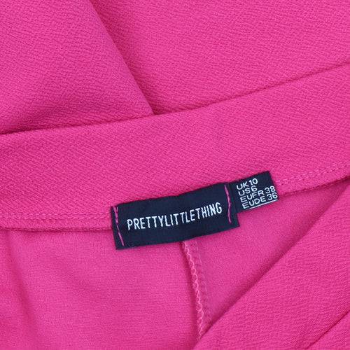 Pretty Little Thing Women's Pink Trousers Size 10