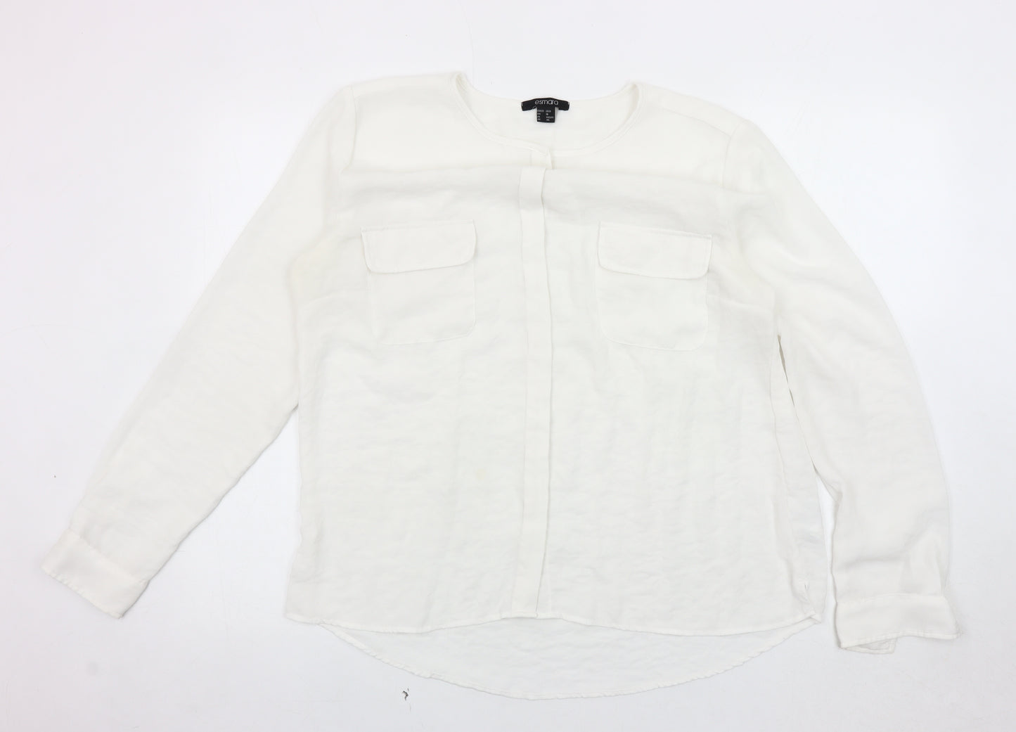Esmara Women's White Polyester Blouse, Size 18
