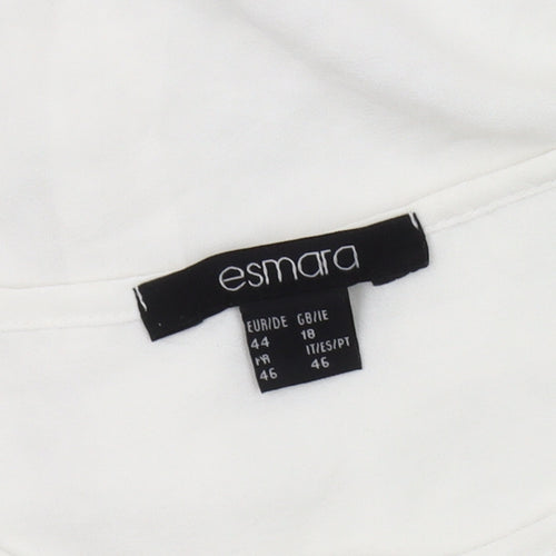 Esmara Women's White Polyester Blouse, Size 18