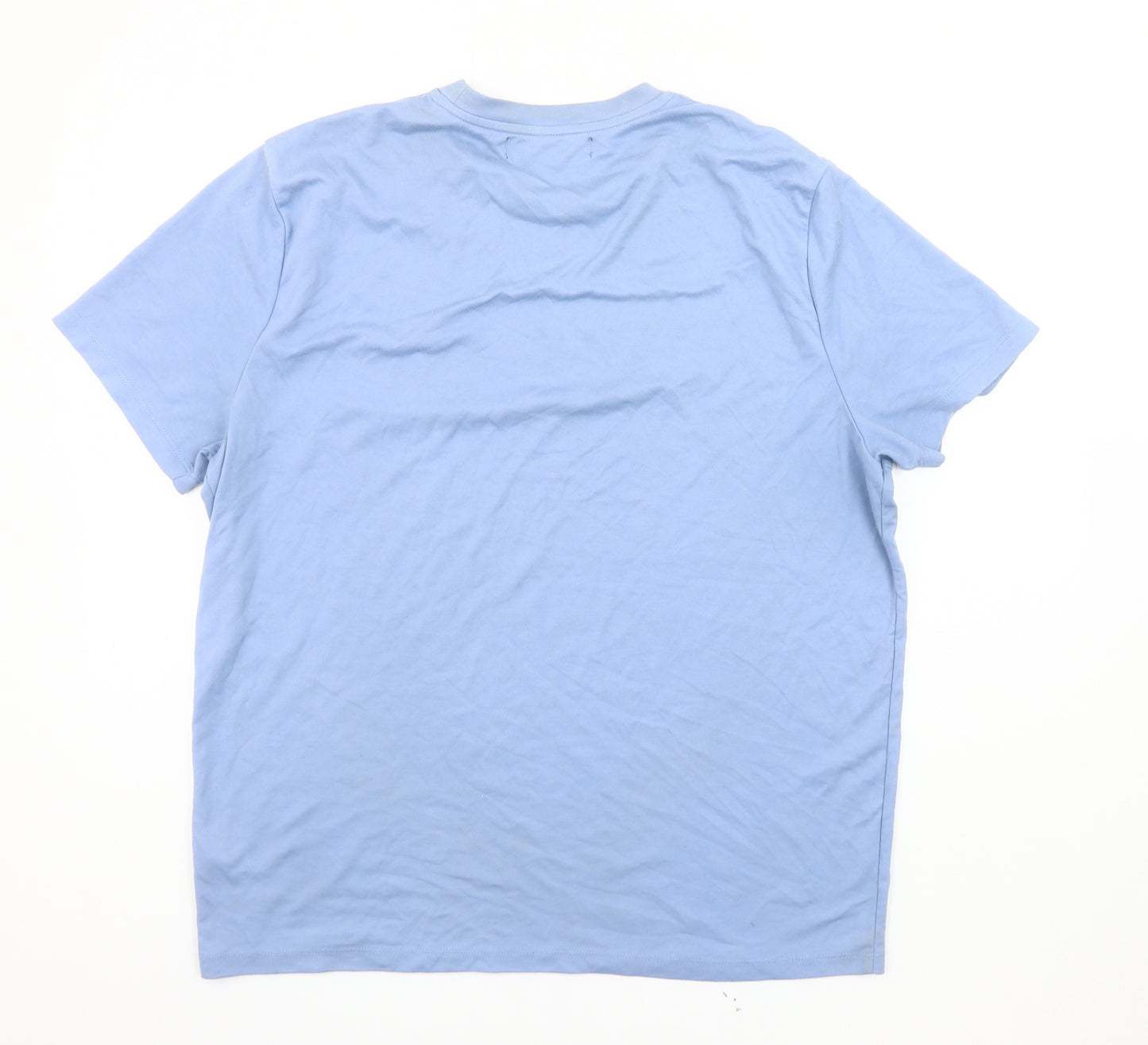 Paul Costelloe Men's Blue XL Crew Neck T-Shirt