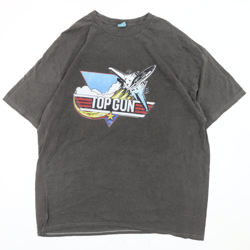 Truffle Shuffle Men's XL Black Top Gun T-Shirt