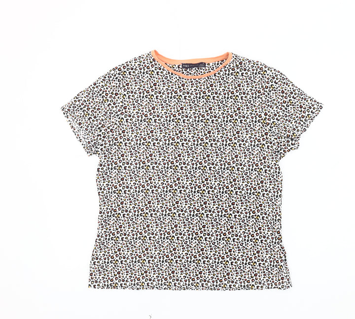 Marks and Spencer Women's Animal Print T-Shirt, UK 12