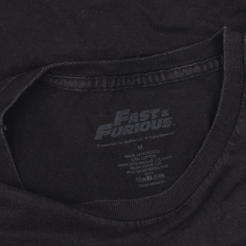 Universal Men's Black Fast & Furious T-Shirt M