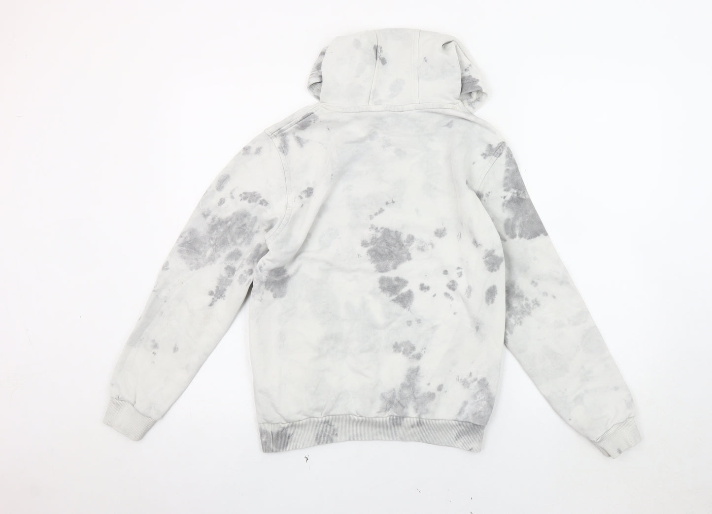 Nike Girls White Grey Tie-Dye Pullover Hoodie, Size L