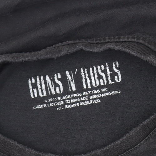 Tu Men's Black Guns N' Roses Band T-Shirt, Size L