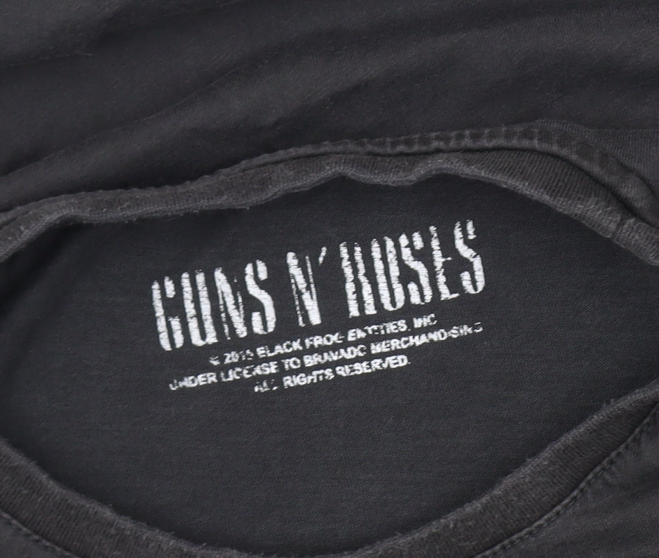 Tu Men's Black Guns N' Roses Band T-Shirt, Size L