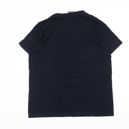 Hajduk Men's Black Graphic T-Shirt L Regular Fit