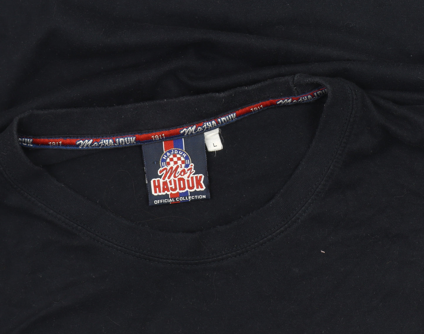 Hajduk Men's Black Graphic T-Shirt L Regular Fit