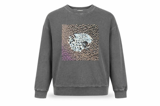 Hush Women's Grey Animal Print Sweatshirt, Size XS