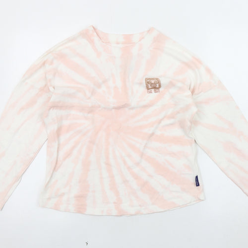Disney Unisex Pink Tie-Dye Long Sleeve T-Shirt XL