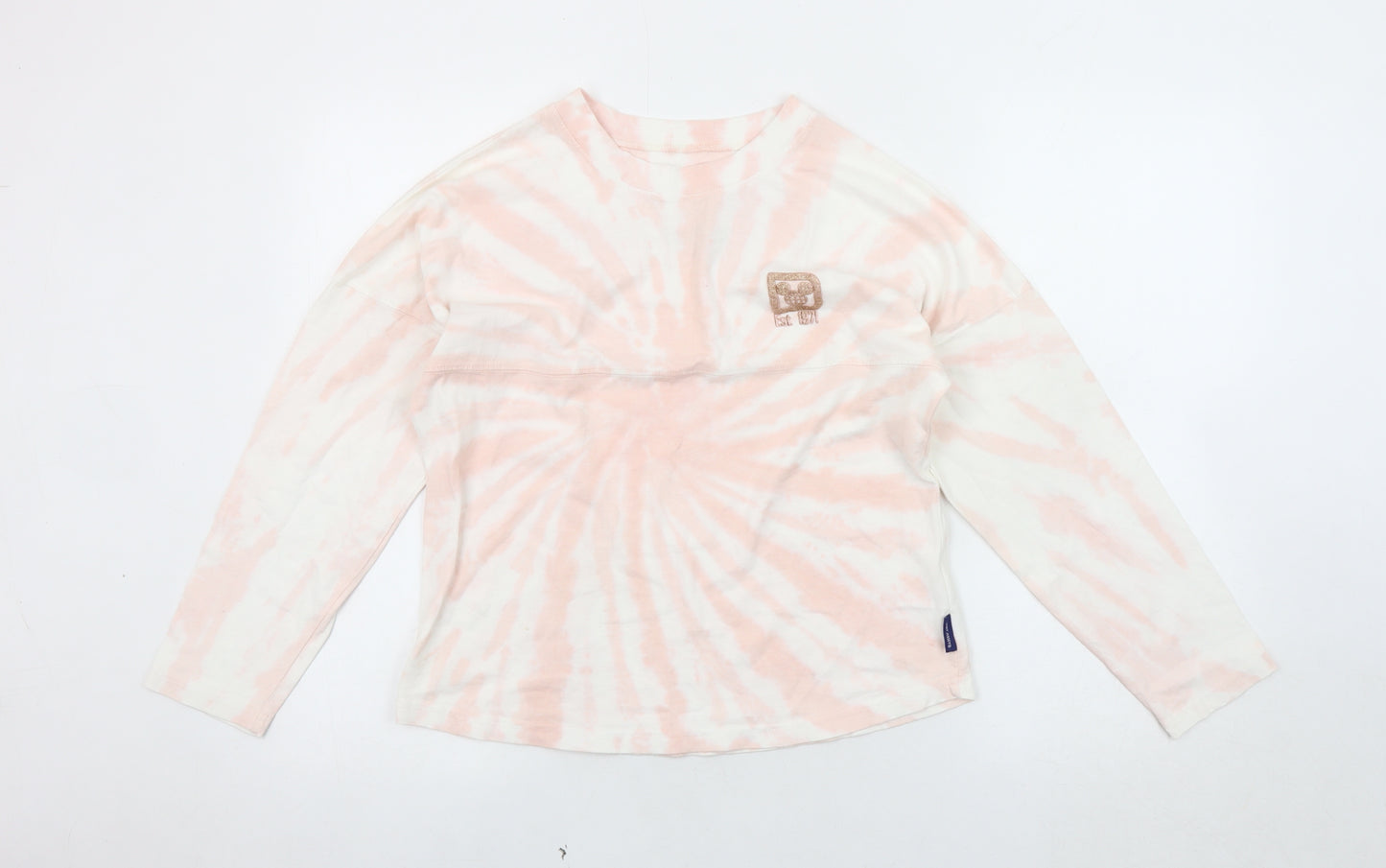 Disney Unisex Pink Tie-Dye Long Sleeve T-Shirt XL