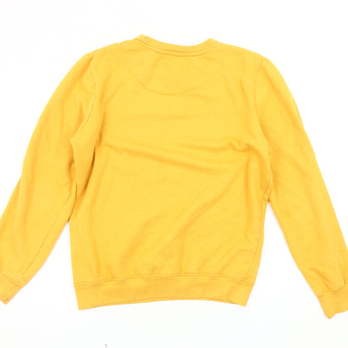 Threadbare Men's Yellow Pullover Sweatshirt M