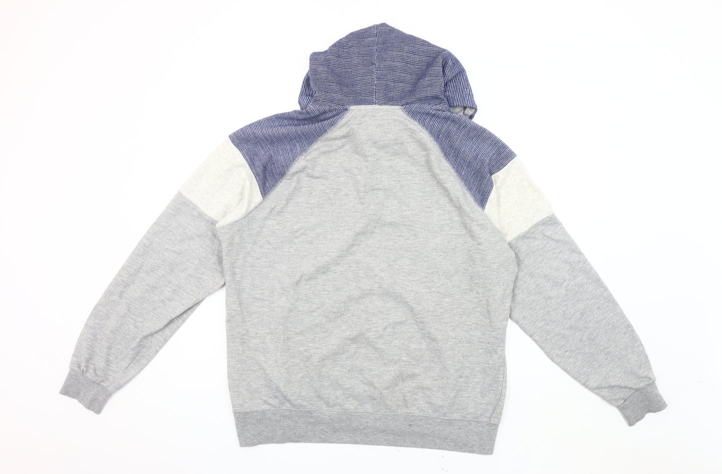 River Island Men's Grey Hoodie L Pullover Lightweight