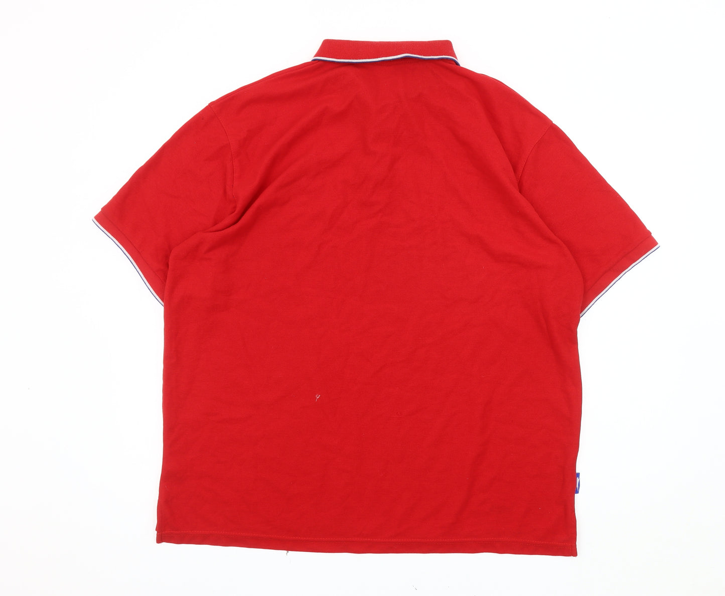 Slazenger Men's Red XL Polo Shirt Collared with Logo