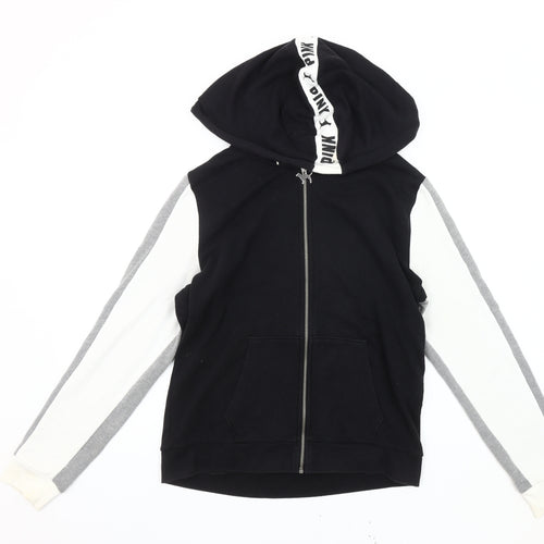 Victoria's Secret Women's Black Hoodie Jacket Size 12
