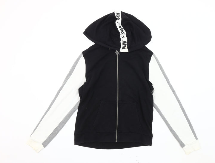 Victoria's Secret Women's Black Hoodie Jacket Size 12