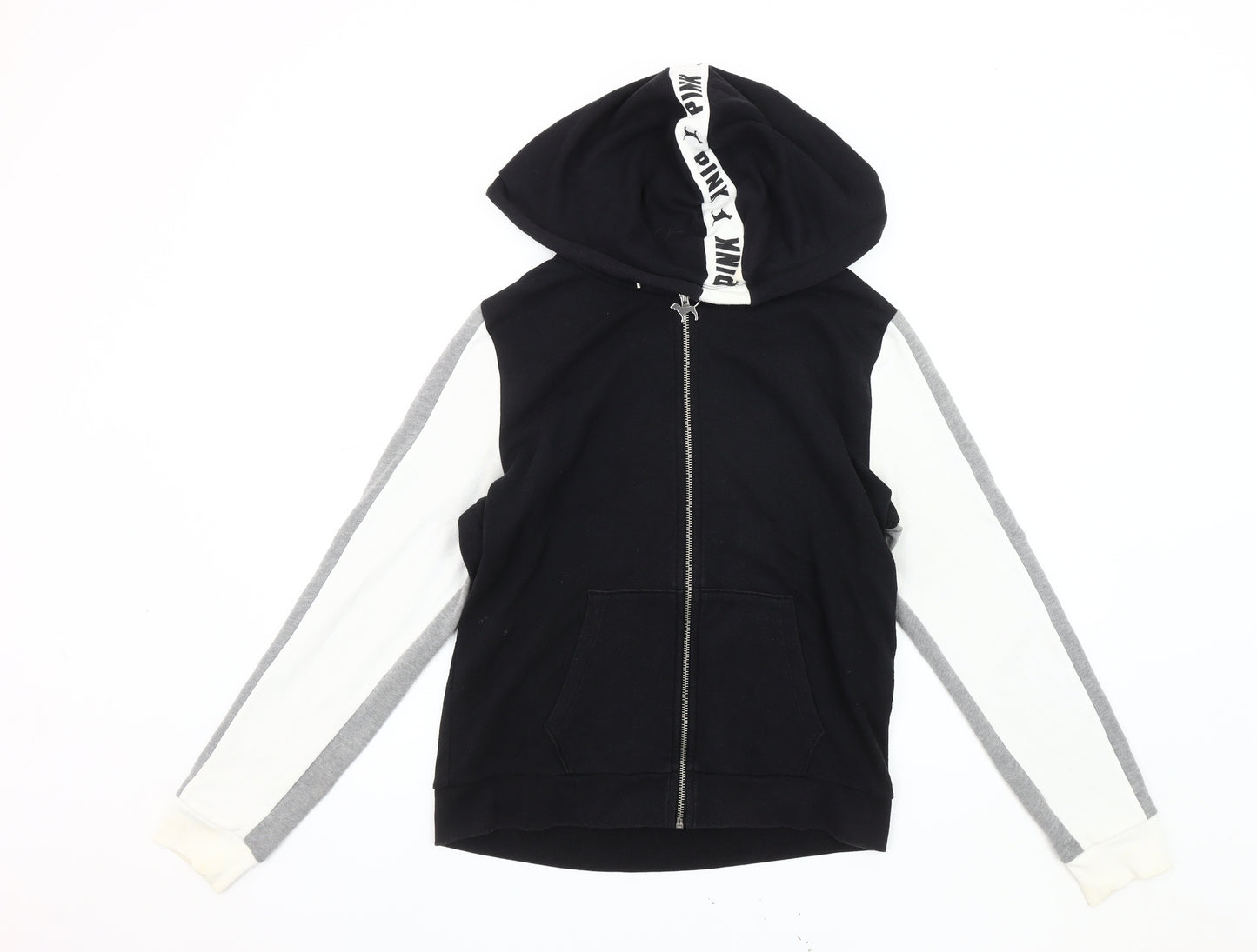 Victoria's Secret Women's Black Hoodie Jacket Size 12