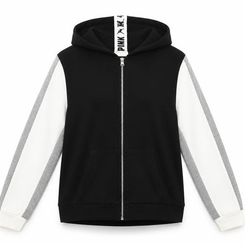 Victoria's Secret Women's Black Hoodie Jacket Size 12