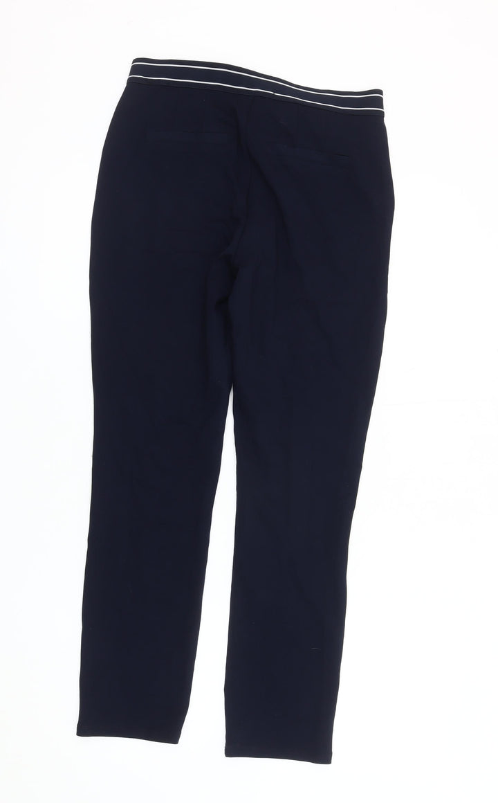 Vero Moda Women's Blue Straight Trousers, Size S