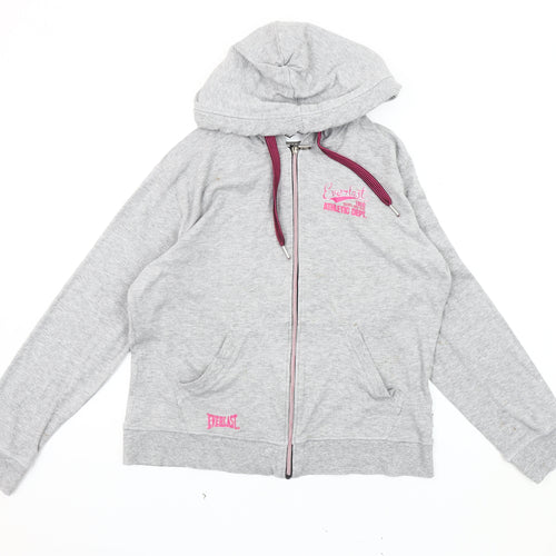 Everlast Women's Grey Hooded Jacket Size 14
