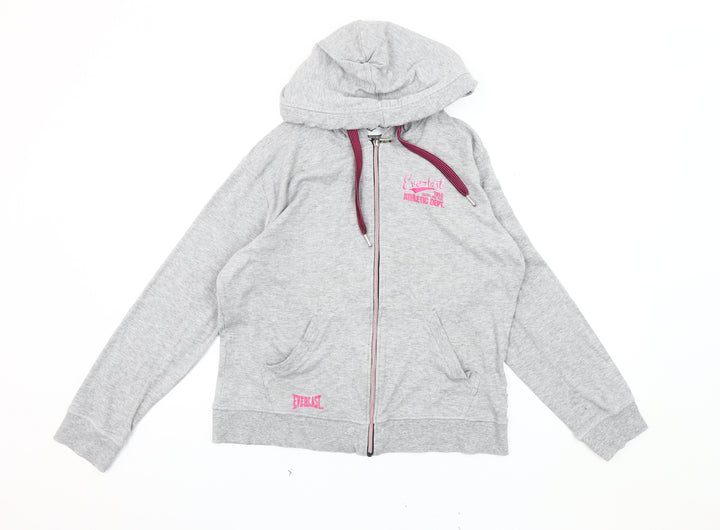 Everlast Women's Grey Hooded Jacket Size 14