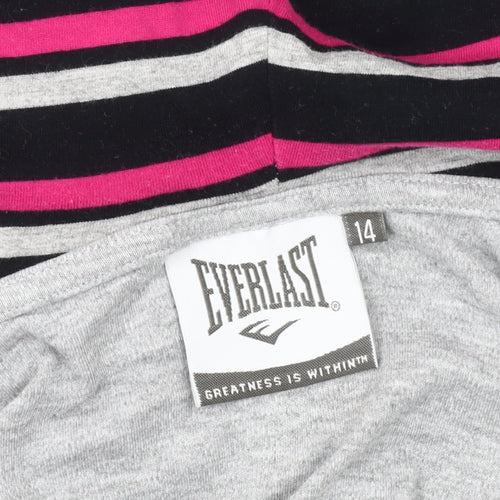 Everlast Women's Grey Hooded Jacket Size 14