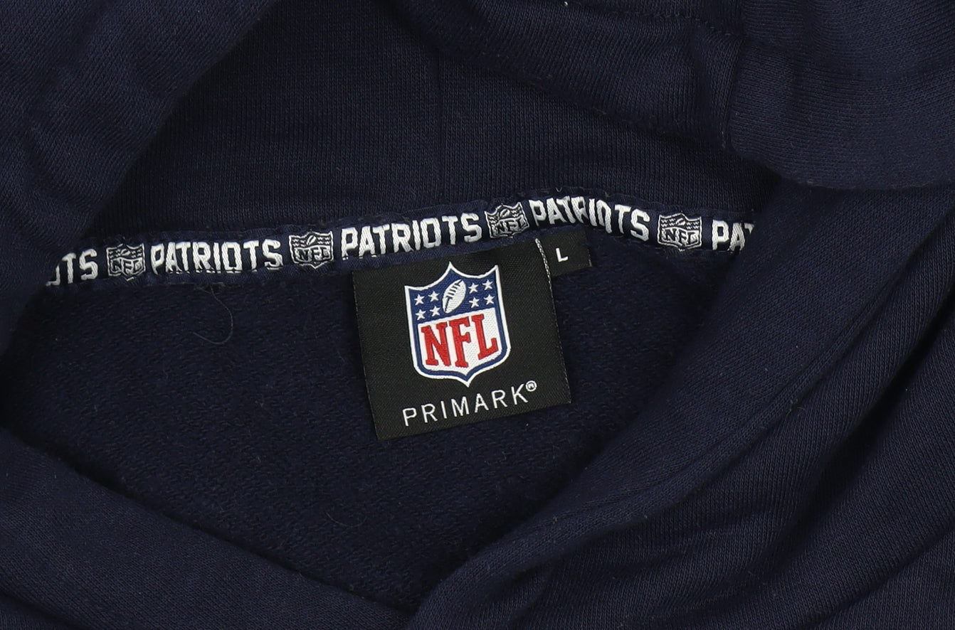 Primark Men's Blue Patriots Hoodie L Pullover