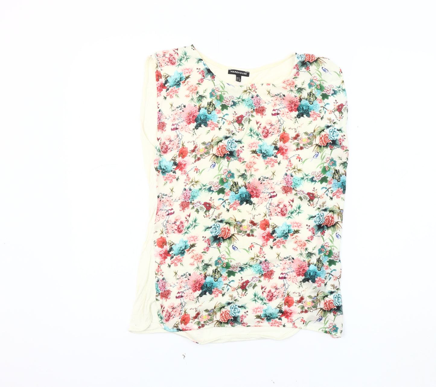Warehouse Women's Multicoloured Floral Blouse Size 8