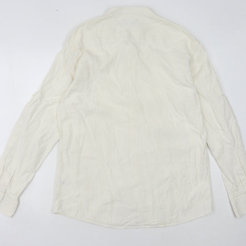 Men's Marks & Spencer Ivory Striped Shirt M