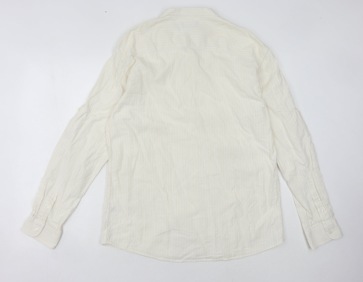 Men's Marks & Spencer Ivory Striped Shirt M