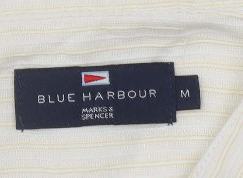 Men's Marks & Spencer Ivory Striped Shirt M
