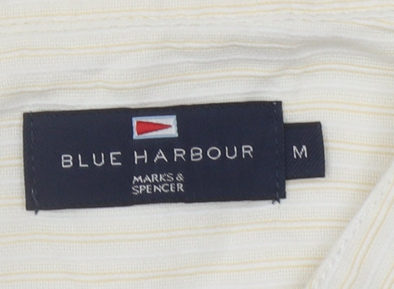 Men's Marks & Spencer Ivory Striped Shirt M