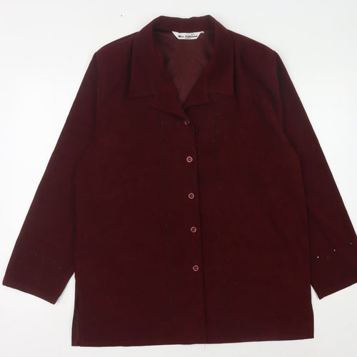 Miss Sukhmani Red Women Blazer Size 20