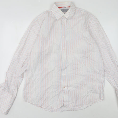 Brook Taverner Men's Multicoloured Stripe Shirt 15.5