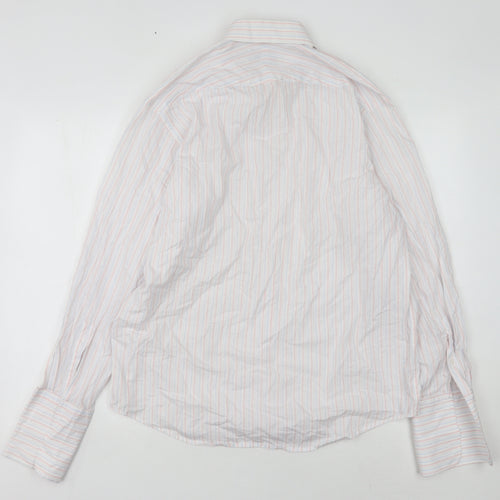 Brook Taverner Men's Multicoloured Stripe Shirt 15.5
