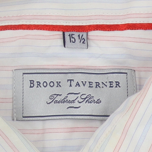 Brook Taverner Men's Multicoloured Stripe Shirt 15.5