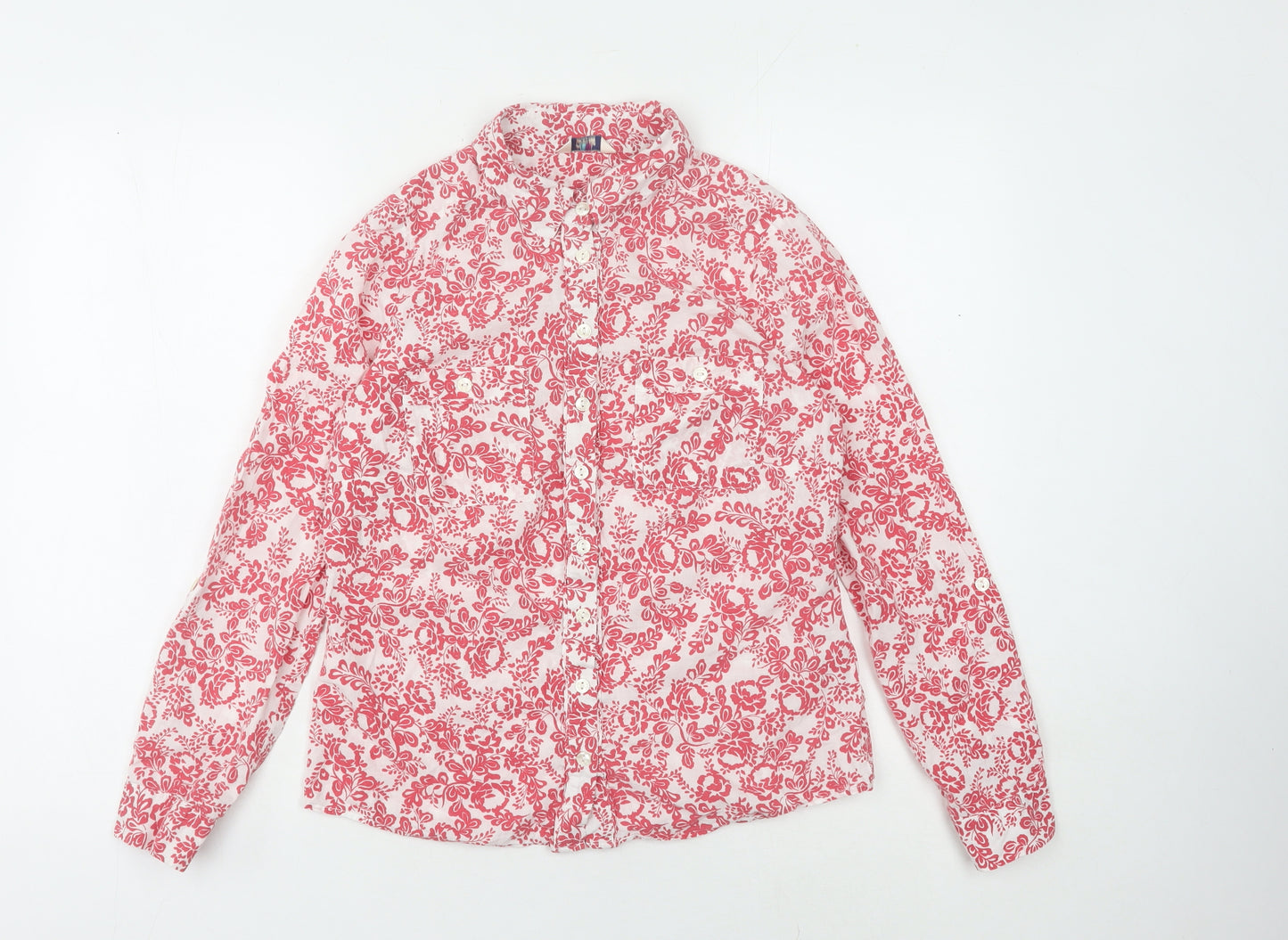 Marks and Spencer Women's Floral Shirt, Size 10, Cotton