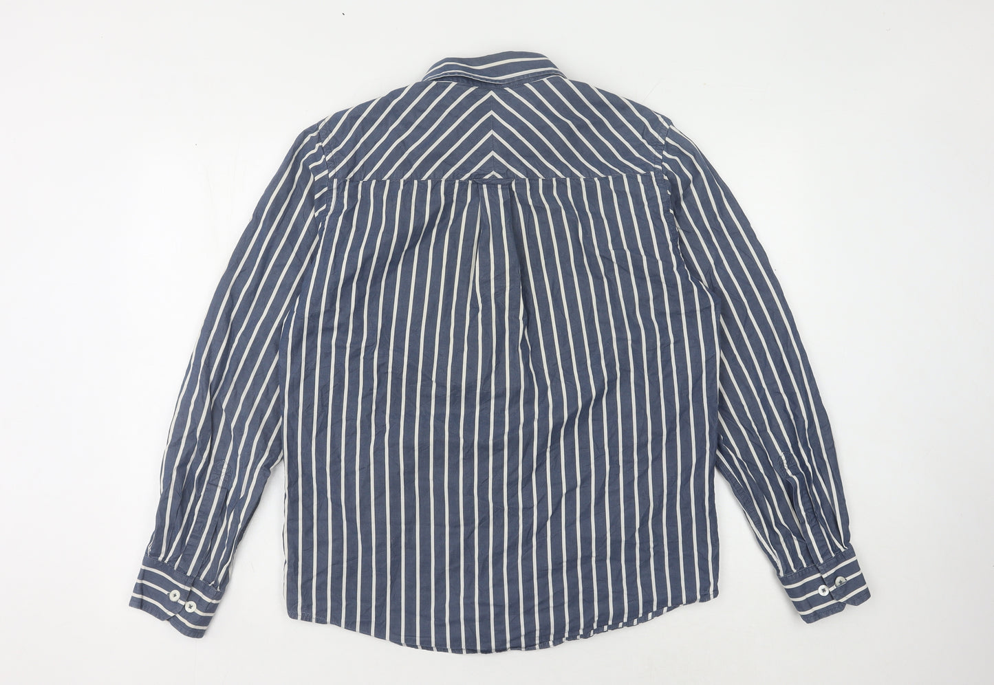 John Lewis Men's Blue Striped Shirt M