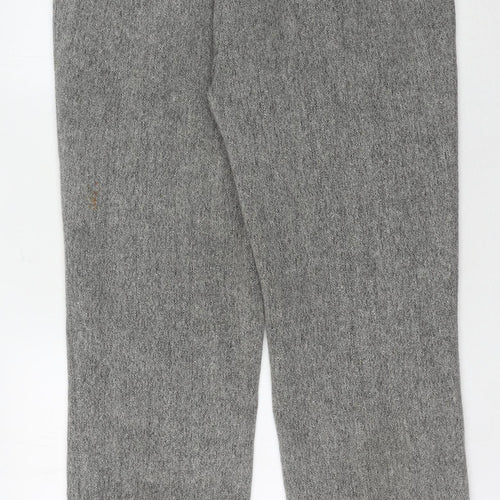 Oscar B. Women's Grey Trousers, Size 18, Herringbone