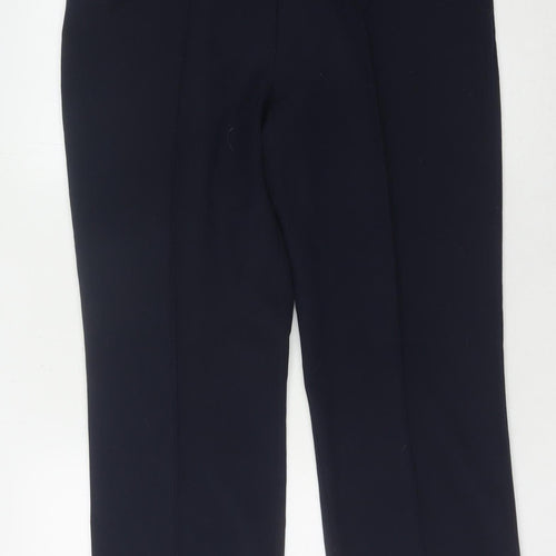 Bm Collection Women's Black Straight Trousers Size 16